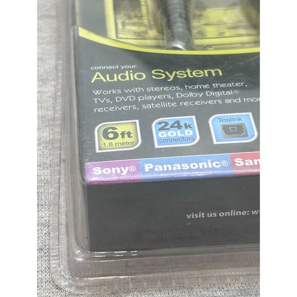 Xtreme 6-Feet Fiber Optic Toslink Cable Connect Any Audio System to HDTV - Picture 2 of 5